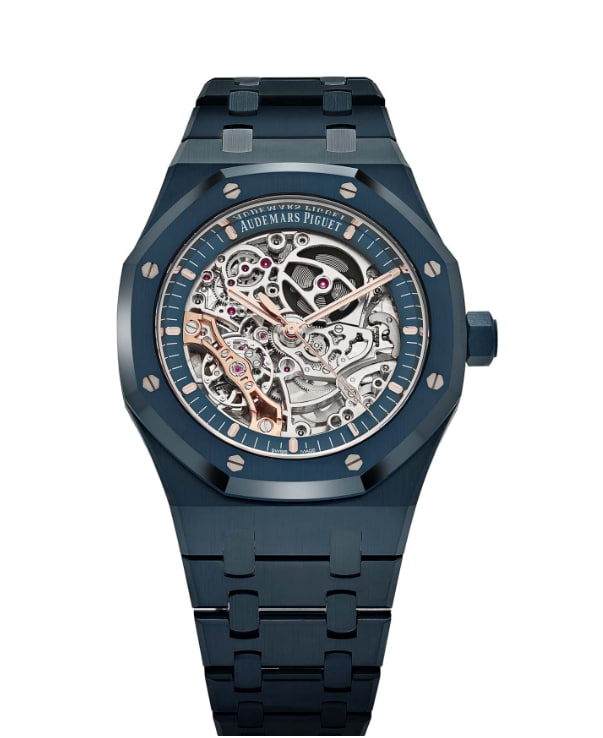 Audemars Piguet Royal Oak 15416CD.OO.1225CD.01 Double Balance Wheel Openworked Bleu Nuit Nuage 50 Blue Ceramic