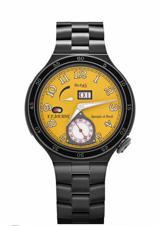 F.P.Journe Linesport Octa Sport Automatique Réserve Ref. ARS2 Titanium Yellow Dial